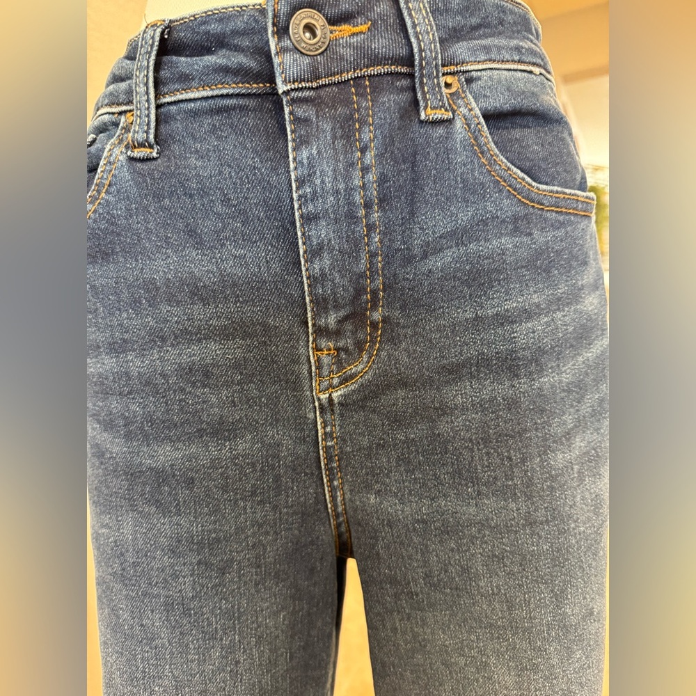 NWOT Flag & Anthem High Rise Straight Leg Ankle Length Dark Indigo Wash Jeans - Picture 5 of 11